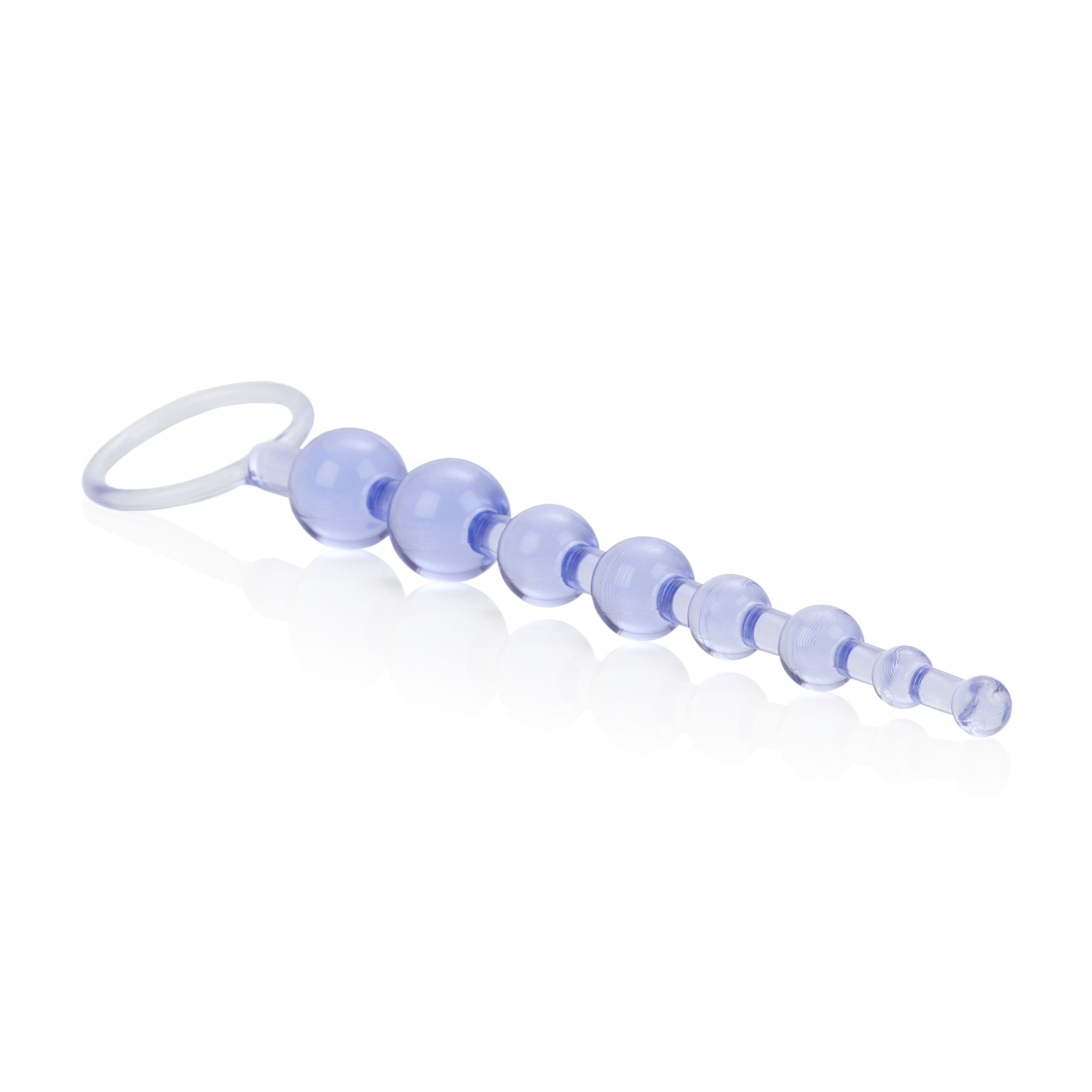 First Time Love Beads Purple Slim Graduated Flexible Anal Beads with EZ Retrieval Ring > Anal Range > Anal Beads