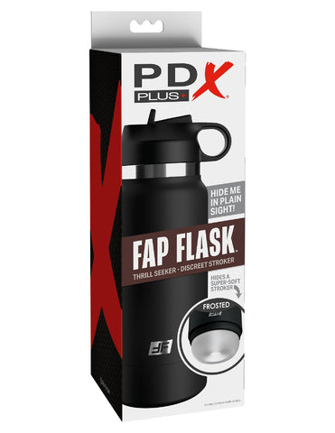Pdx Plus Fap Flask Thrill Seeker Frosted Discreet Stroker Strokers - Manual