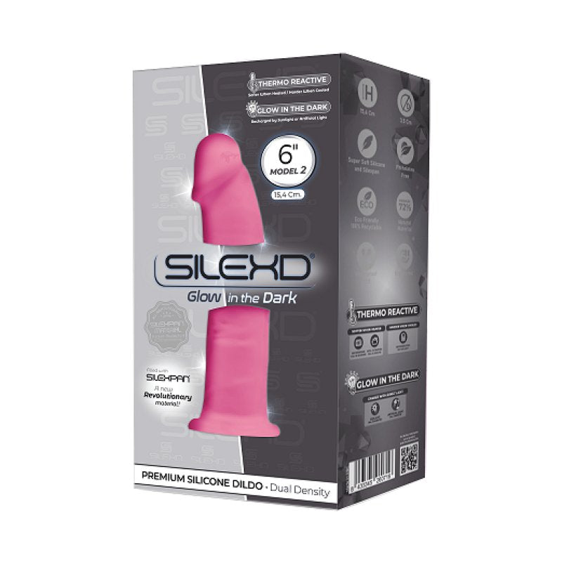 Silexd Model 2 – 6 Inch Dual Density Silicone Dildo with Suction Cup Secondary image