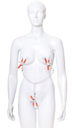 Icon Triple Your Pleasure - Adjustable Metal Clamps With Chain > Sex Toys > Nipple Clamps