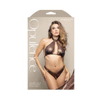 Opulence Halter Top and Crotchless Pearl Panty Set – Lingerie S/M > Clothes > Lingerie Sets