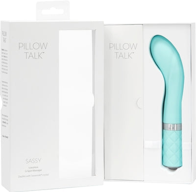 Pillow Talk Sassy (Teal) – G-Spot Vibrator 8 Inches Green Vibrators - G Spot