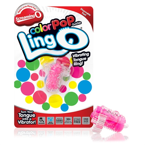 ColorPoP Quickie Ling O Tongue Vibrator – Wireless Disposable SEBS Silicone Vibrator > Sex Toys > Couples Toys