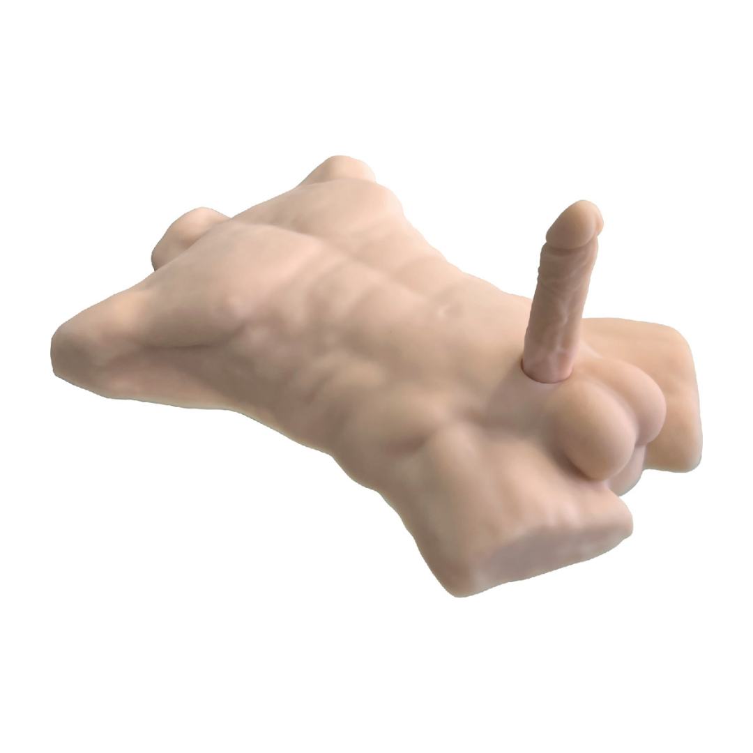 Silexd Liquid Silicone Flesh Male Torso with 7" Interchangeable Dildo > Sex Toys > Sex Dolls > Premium