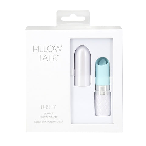 Pillow Talk Lusty Flickering Massager Teal Clitoral Vibrator Teal Vibrators