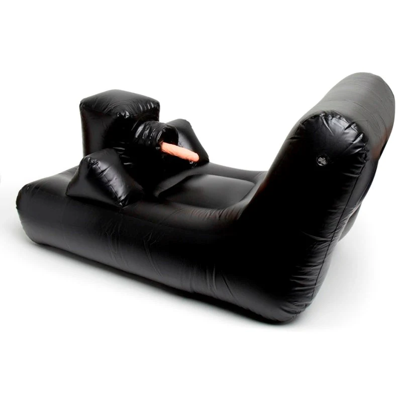 Dark Magic Inflatable Bed 3 Speed Vibrator Black with 3 Realistic Attachments and Wireless Remote > Sex Toys > Sex Furniture