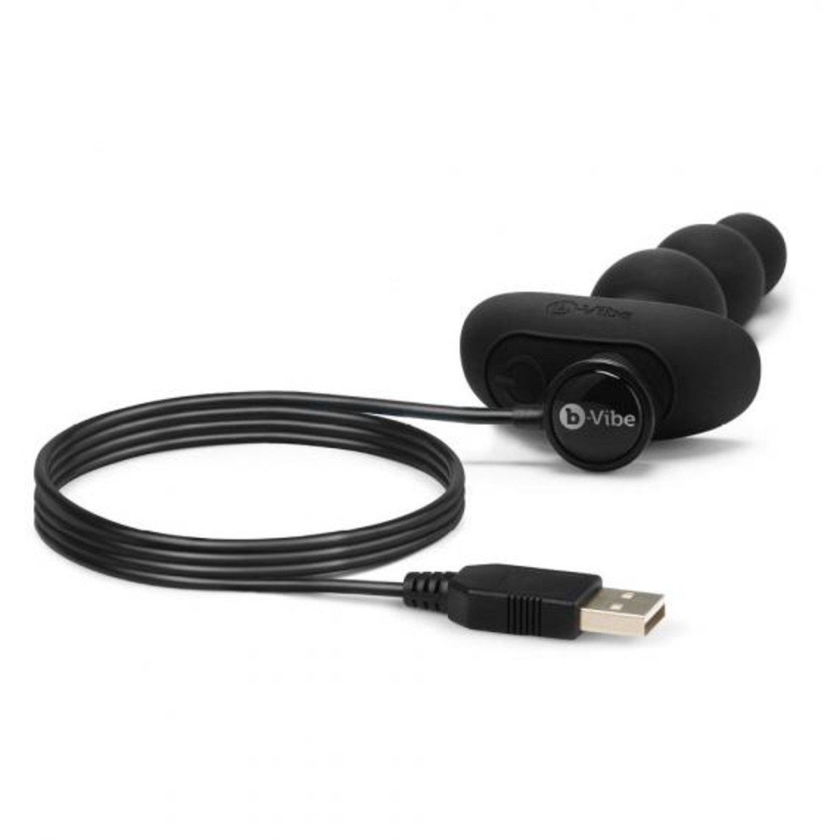 b-Vibe Triplet Anal Beads Black Flexible Tapered Size Beads > Anal Range > Anal Beads