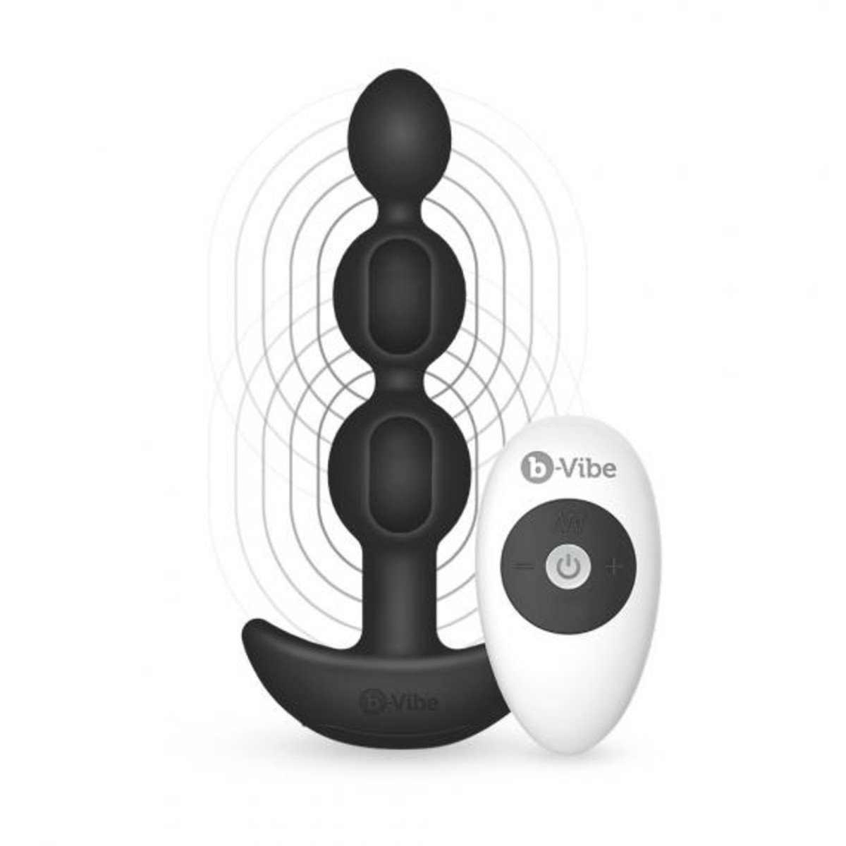 b-Vibe Triplet Anal Beads Black Flexible Tapered Size Beads > Anal Range > Anal Beads