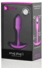 b-Vibe Snug Plug 1 – Slim Weighted Butt Plug > Anal Range > Butt Plugs