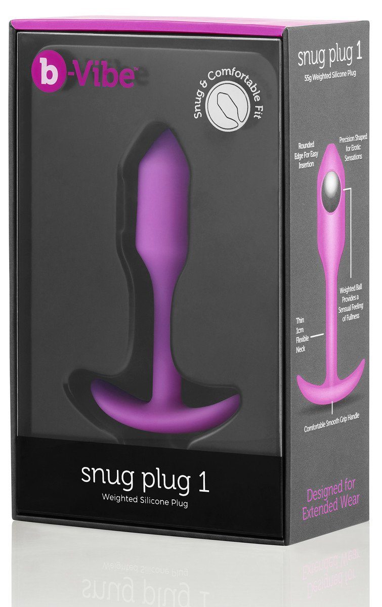 b-Vibe Snug Plug 1 – Slim Weighted Butt Plug > Anal Range > Butt Plugs