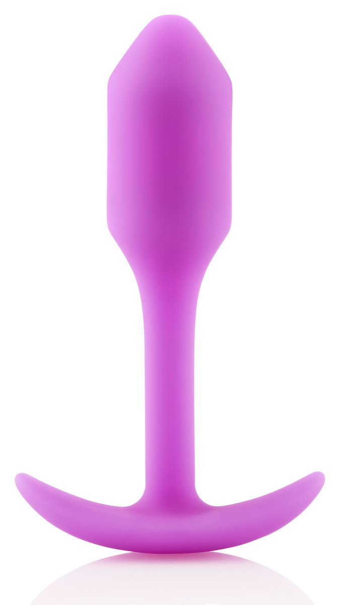 b-Vibe Snug Plug 1 – Slim Weighted Butt Plug Fuchsia > Anal Range > Butt Plugs