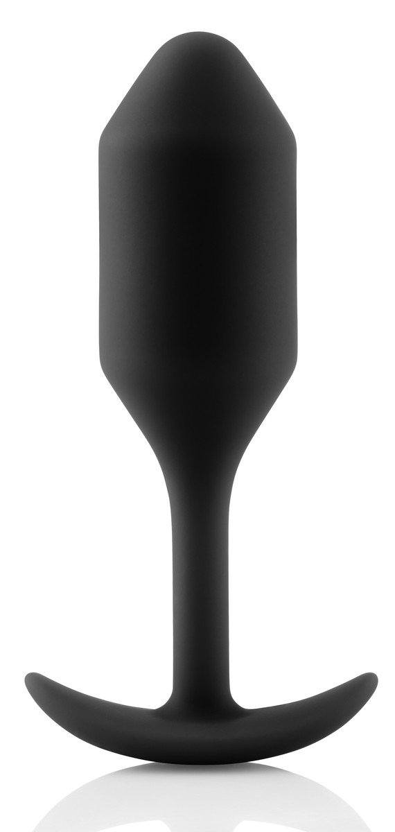 b-Vibe Snug Plug 5 (Black) – Large Weighted Silicone Butt Plug > Anal Range > Butt Plugs Main image