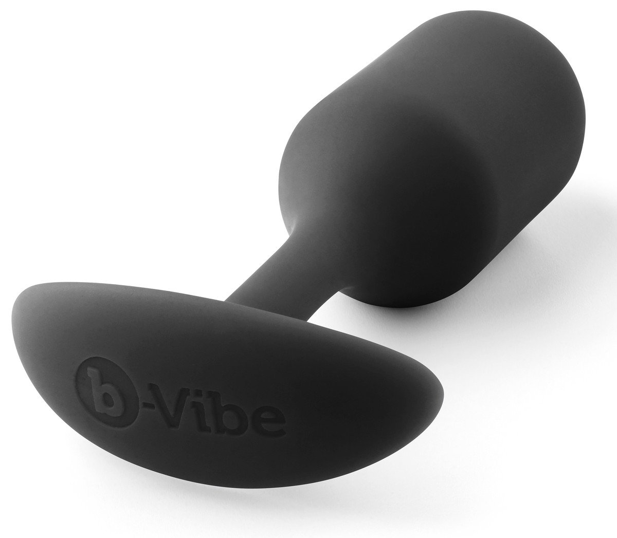 b-Vibe Snug Plug 5 (Black) – Large Weighted Silicone Butt Plug Secondary image