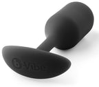 b-Vibe Snug Plug 5 (Black) – Large Weighted Silicone Butt Plug > Anal Range > Butt Plugs