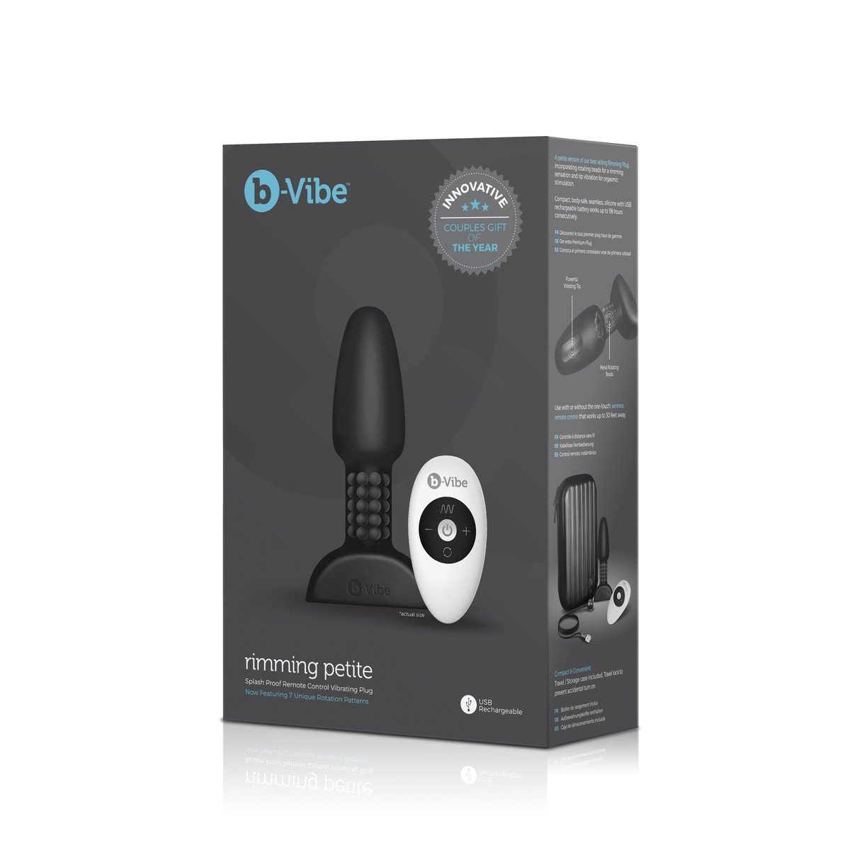 b-Vibe Rimming Petite – Rotating Beads Anal Plug > Anal Range > Vibrating Butt Plugs