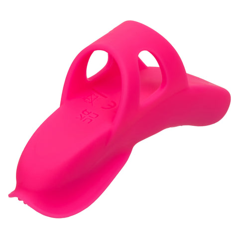 Neon Vibes The Nubby Vibe Pink Silicone Finger Teaser with 10 Functions and Rechargeable > Vibrators > Finger Vibrators