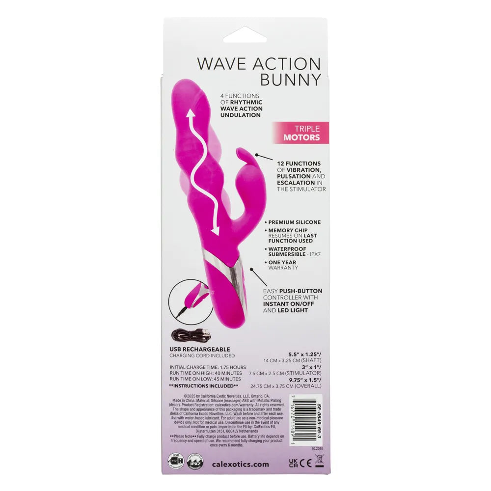 Enchanted Wave Action Bunny (Pink) – Dual Motor Rabbit Vibrator Pink > Vibrators > Ladies > Rabbit