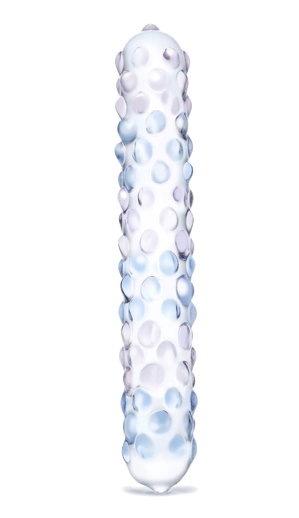 Purple Rose Nubby Glass Dildo 7 Inch Spiraled Pleasure Toy > Glass > Dildos