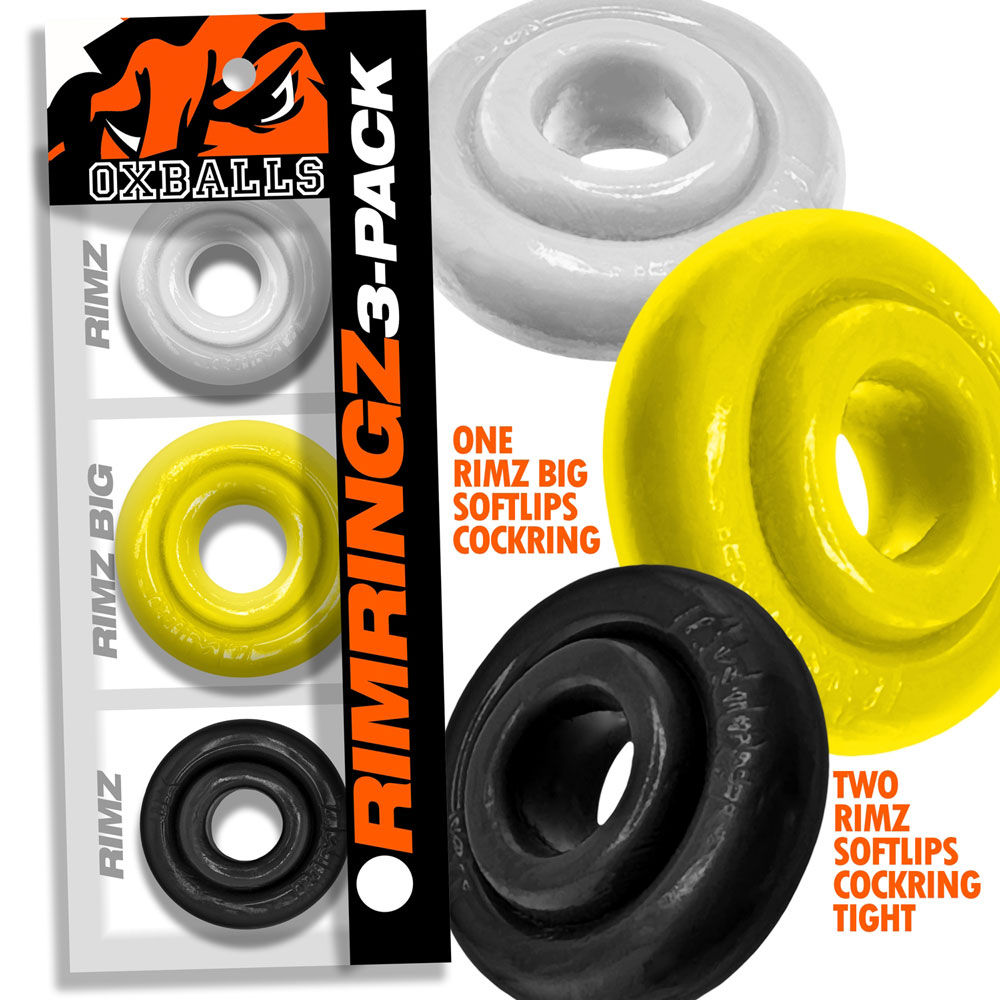 Rimringz Multi Size 3 Pack – Plush Soft Comfort Cockring Set > Cock Ring > Sets