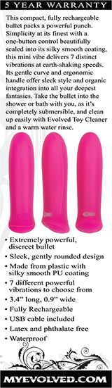 Pretty In 8.6 Centimeter Bullet Vibrator > Vibrators > Mini Vibrators