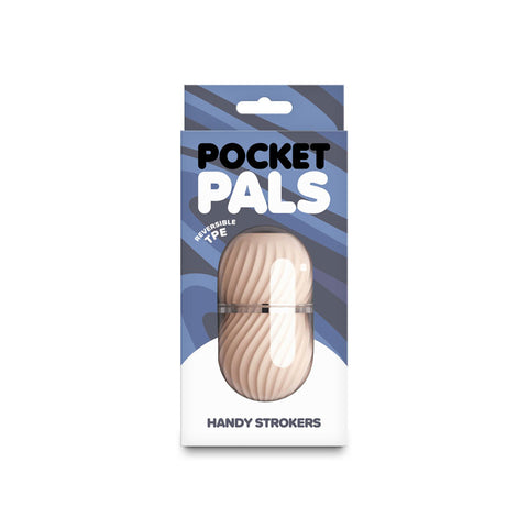 Pocket Pals Misty White – Compact Reversible TPE Stroker > Sex Toys For Men > Masturbators Cup