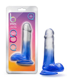 B Yours Morning Dew 6in Dildo Stella Blue with Suction Cup > Dildos > Realistic Dildos