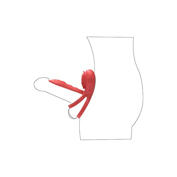 Adam & Eve Rose Vibrating Double Cock Ring > Sex Toys > Couples Toys