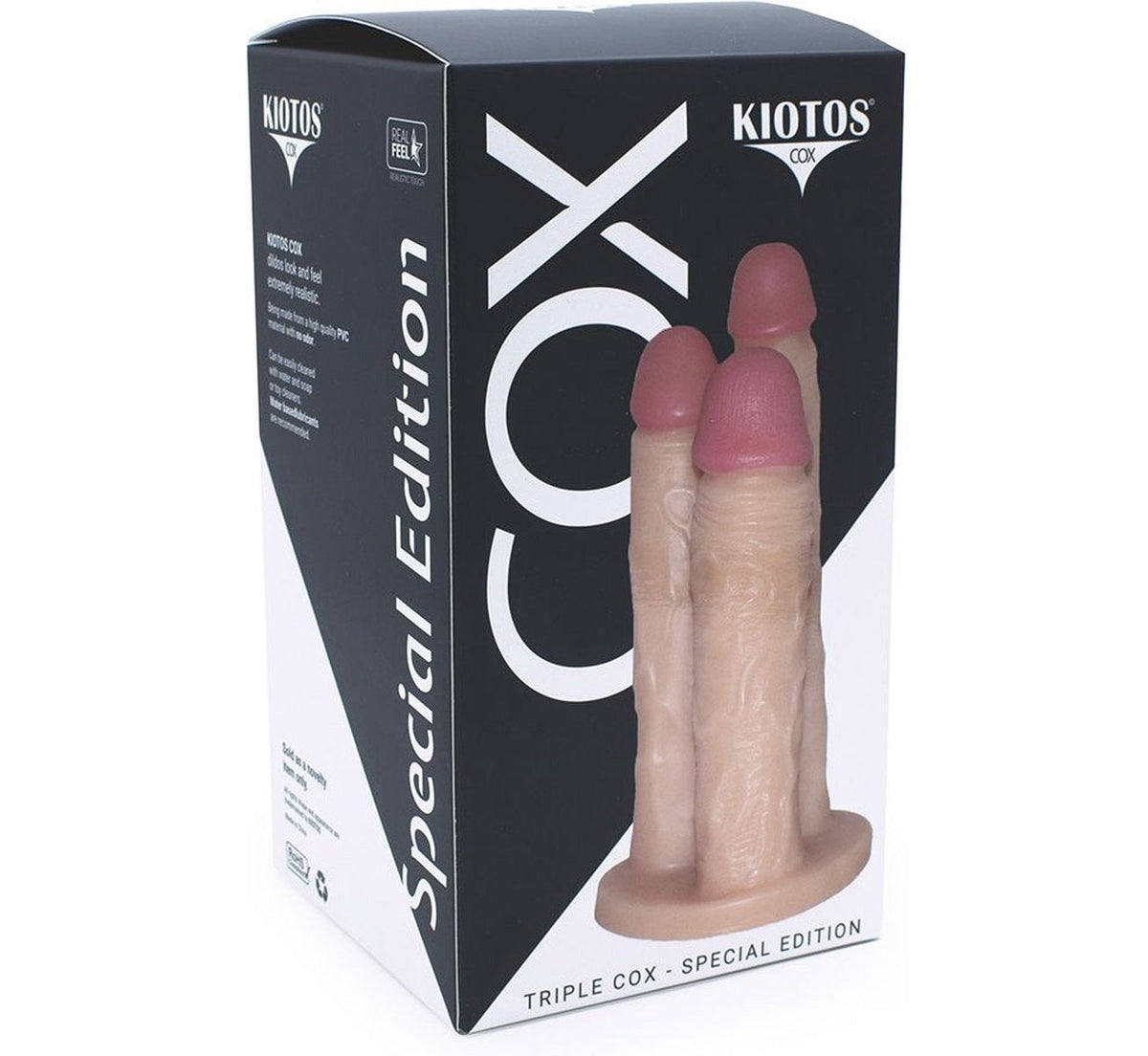 Kiotos COX Flesh Triple Cox Dildo 3-Penetration Realistic PVC with Flat Base Special Edition > Dildos > Other Dildos