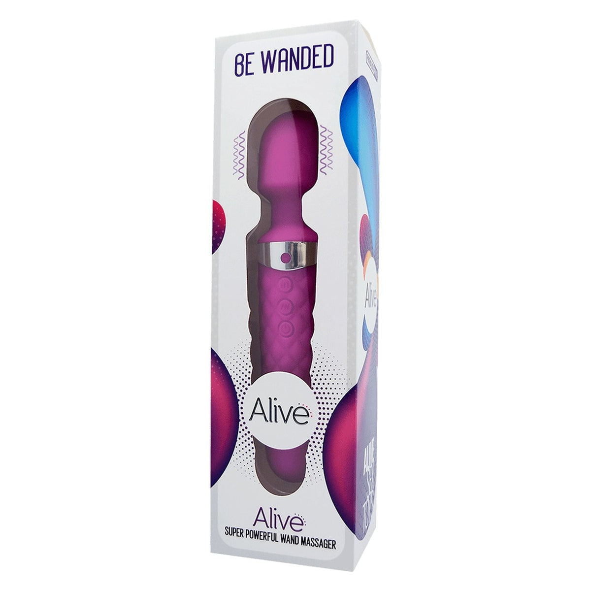 Alive Be Wanded Massager Lilac Mini Wireless Handheld Vibrating Personal Massager 20 cm > Sex Toys > Mini Massagers