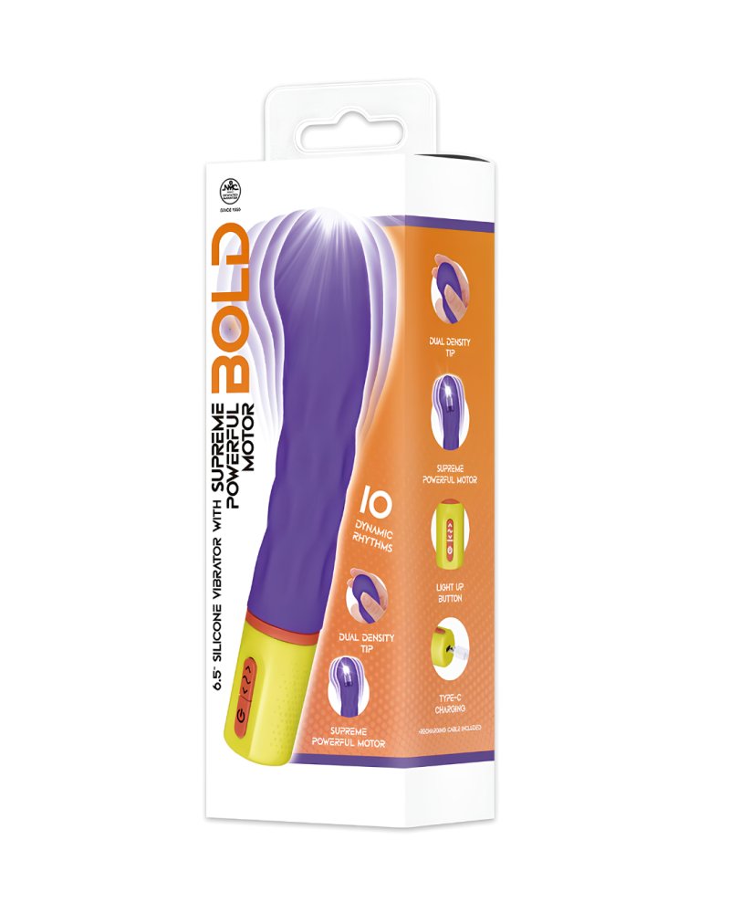 Bold Around 6.4-Inch Silicone Rechargeable Vibrator > Vibrators > Standard Vibrators