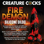 Creature Cocks Fire Demon Monster – Silicone Dildo > Dildos > Fantasy