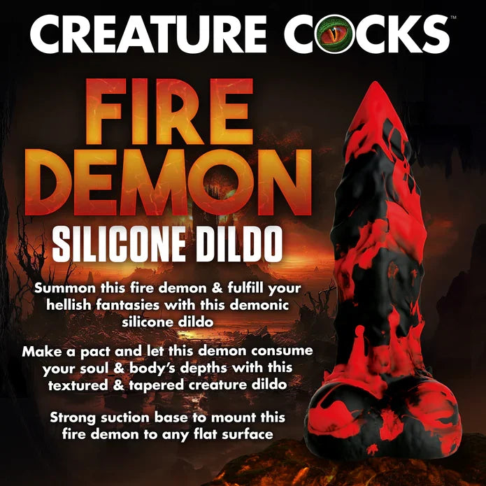 Creature Cocks Fire Demon Monster – Silicone Dildo > Dildos > Fantasy