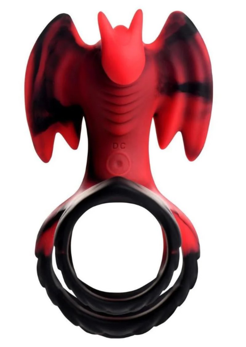 Dragon Flight Multi-Ring Vibrating Silicone Cock Ring > Sex Toys For Men > Penis Sleeves