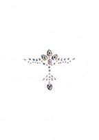 Shots Dazzling Cleavage Bling Sticker with Multicolor Rhinestones > Clothes > Body Jewellery (Non Piercing)