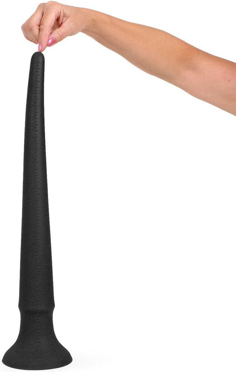 Kiotos Cox Black Extra Long Liquid Silicone Dildo 50cm – Smooth Suction Cup Dildo > Dildos > Oversized Toys