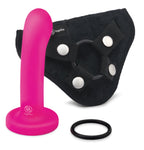 Together Pop Silicone 5.5 Inch Dildo and Harness Set - Strap-On Toy > Dildos > Strap On Harnesses