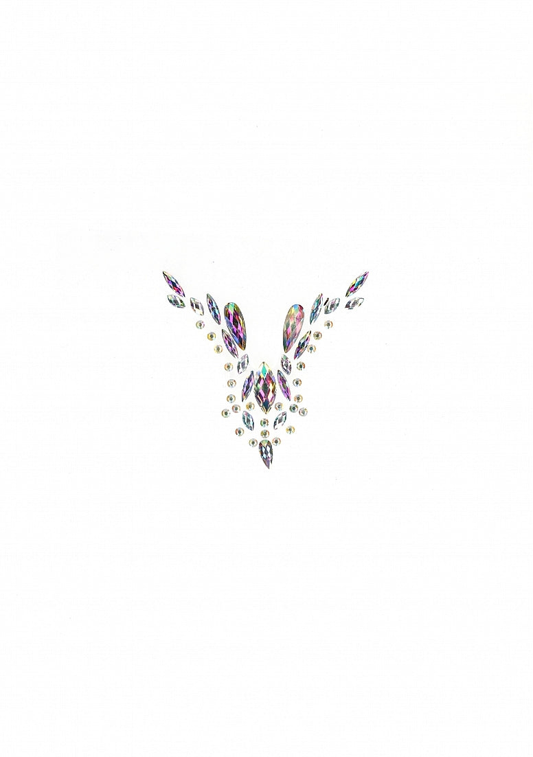 Shots Dazzling Deep-V Cleavage Bling Sticker with Iridescent Rhinestones > Clothes > Body Jewellery (Non Piercing)