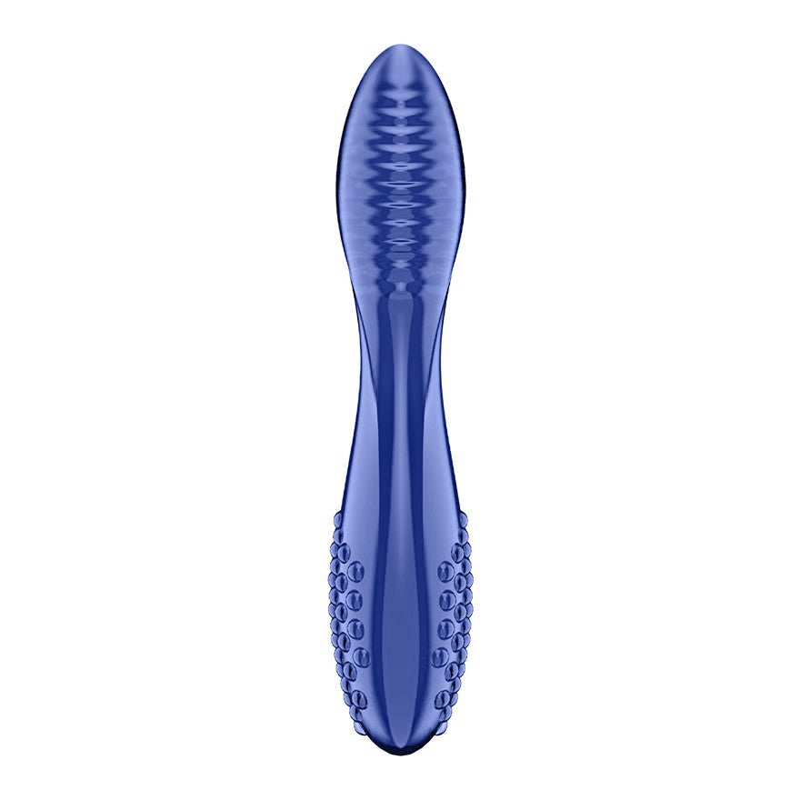 Satisfyer Dazzling Crystal 2 (Blue) – 8 Inch Dual Shaft Vibrator > Vibrators > Standard Vibrators Main image