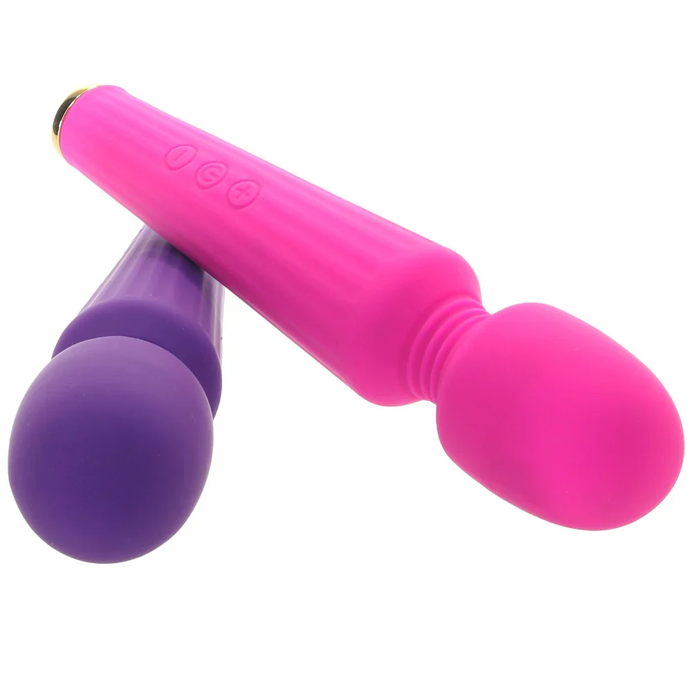 Bogo Wand Dual Pack Vibrators in Pink and Purple with Whisper Quiet Motor Secondary image