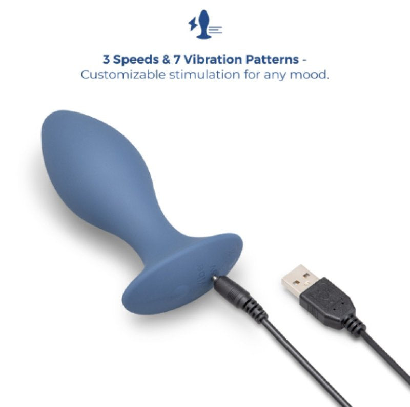 b-Vibe 4 Inch Silicone Vibing Butt Plug with Multiple Vibration Settings > Anal Range > Vibrating Butt Plugs