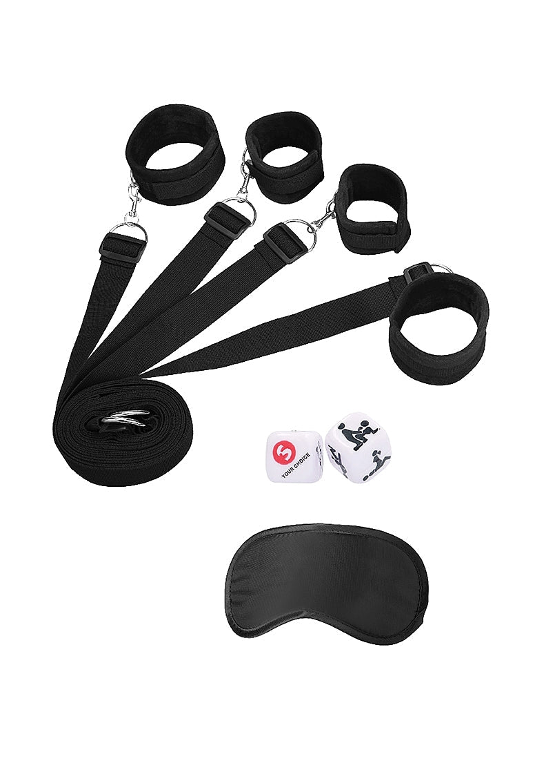 Ouch Under the Bed Binding Restraint Kit (Black) – Bed Restraint Kit > Bondage Gear > Bed Restraints