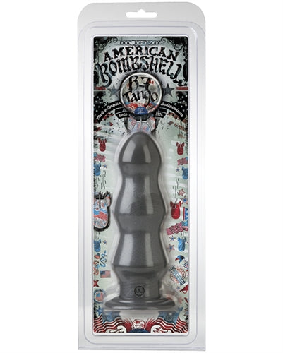 B-7 Tango 7in Anal Dildo Gun Metal Dongs Big