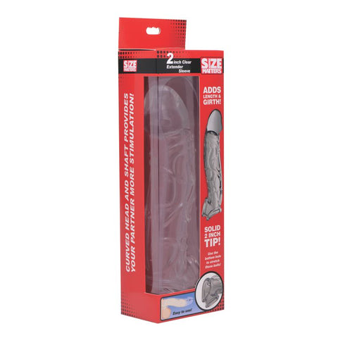2in Extender Sleeve - Clear - 9 Inch Length - adds 2 Inch Girth SLEEVES