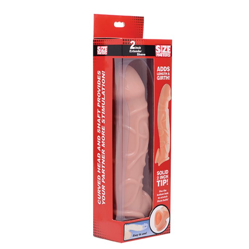 2in Extender Sleeve Flesh - 9 In Total Length, 1.2 In Diameter SLEEVES