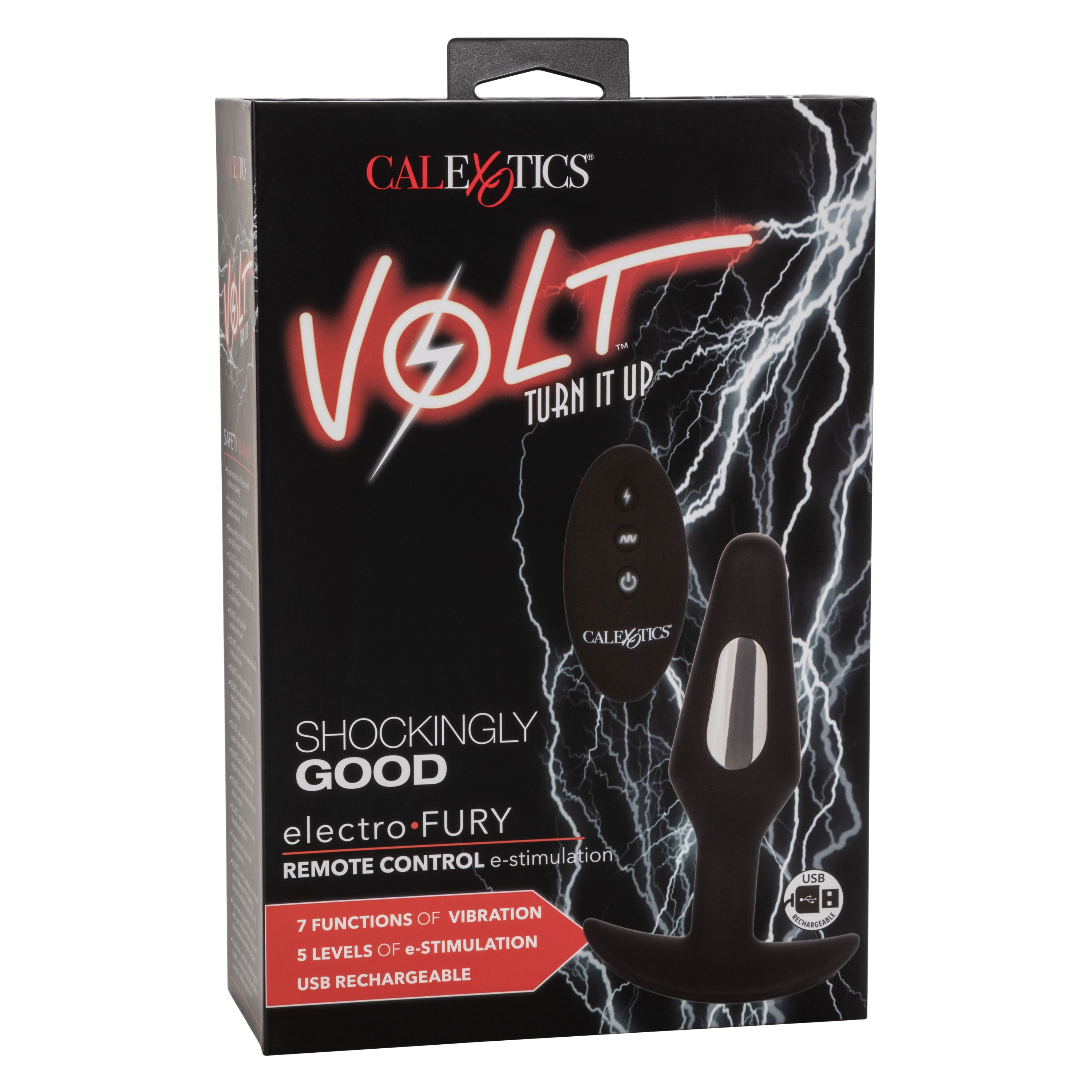 Volt Electro-Fury Remote Control Electro-Stimulation Probe Massager > Anal Range > Vibrating Butt Plugs
