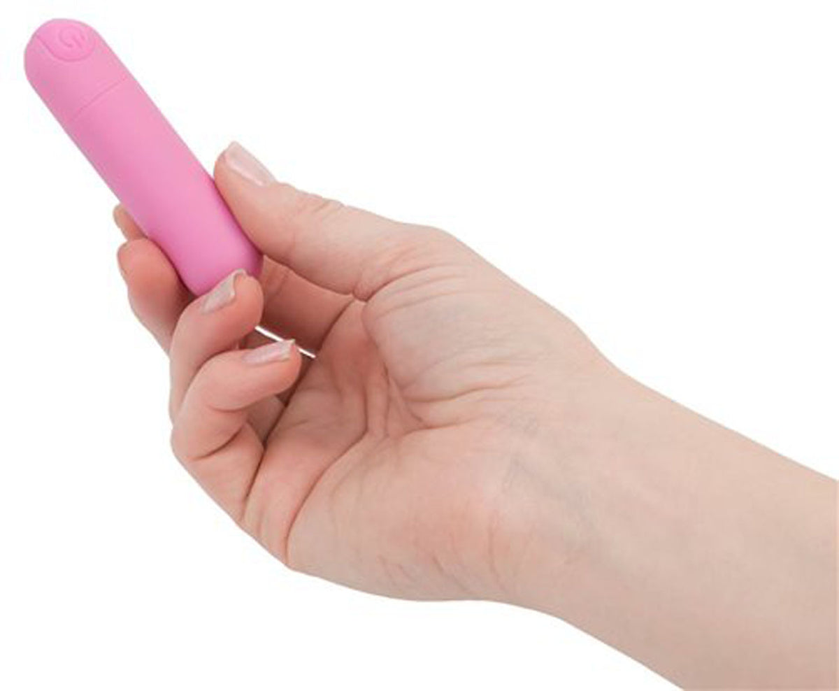 Essential 3 Inch Rechargeable Bullet Vibrator with Storage Case and USB Charging Cord Pink > Vibrators > Mini Vibrators