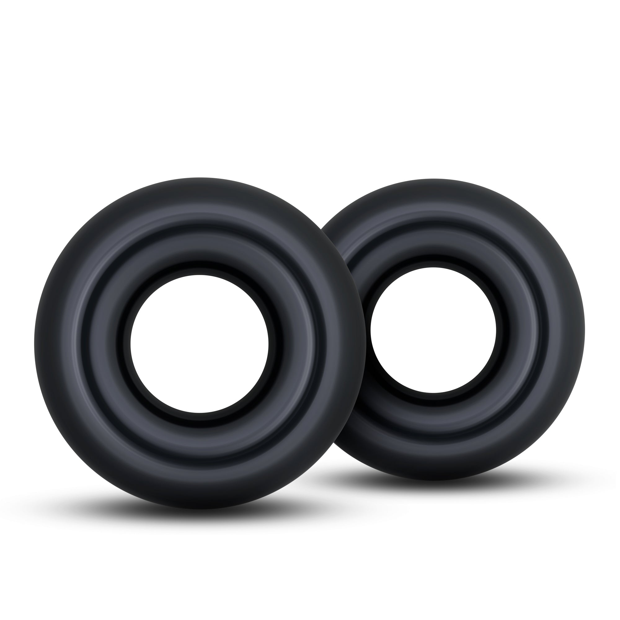 Stay Hard Donut Rings Oversized Black Black COCK RING Set