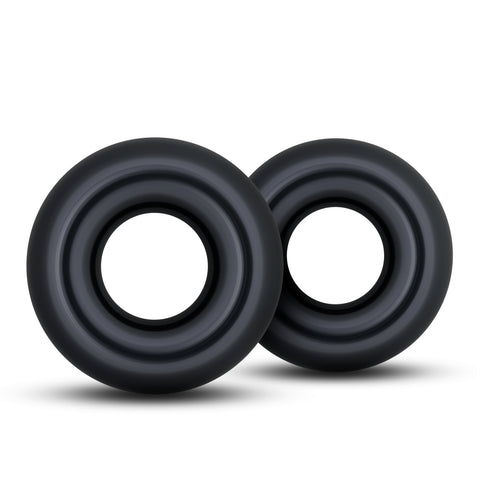 Stay Hard Donut Rings Oversized Black Black COCK RING Set