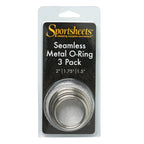 Sportsheets Seamless Metal O-Rings Set – Nickel-Free Metal 1.5 Inch, 1.75 Inch, 2 Inch Rings Accessory > Dildos > Strap On Harnesses