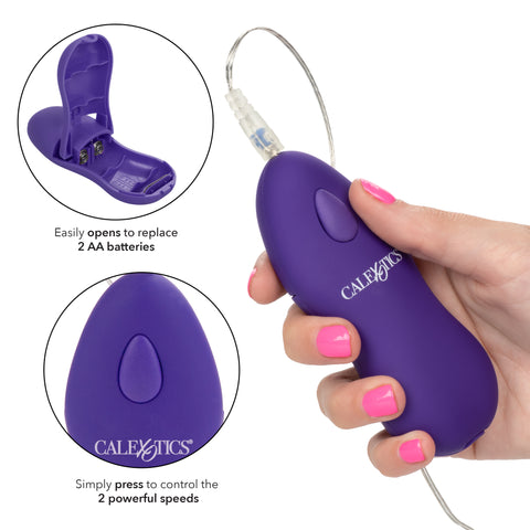 Whisper Micro Bullet Purple Compact Vibrator with Two-Speed Vibration and Self-Heating Function BULLETS